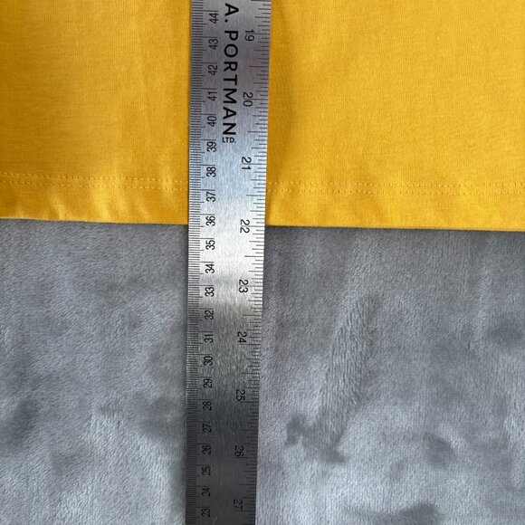 Tommy Jeans Womens Preppy Casual T-Shirt Sz S or M Yellow Short Sleeve Crew Neck - Picture 8 of 10